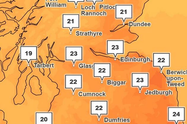 Verdict on whether Scotland will feel heatwave set to grip UK in 33C scorcher