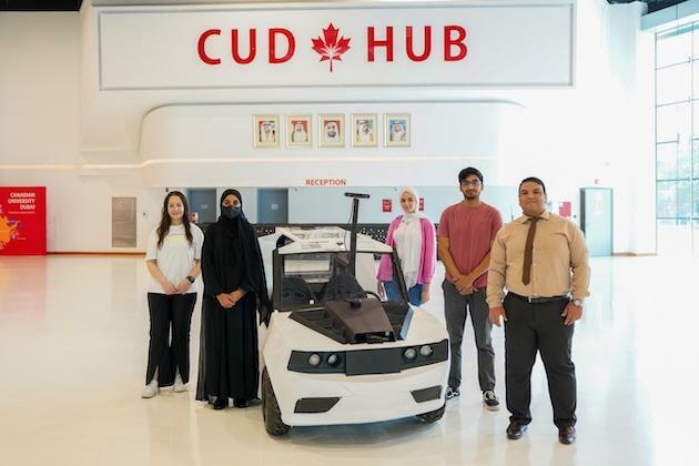 Canadian University Dubai students build solar-powered autonomous car