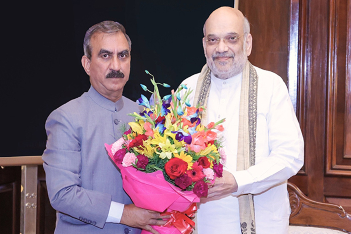 Himachal CM meets Amit Shah in Delhi, seeks enhanced central aid as floods ravage state