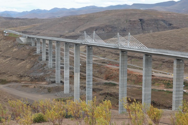 LESOTHO-MOKHOTLONG-HIGHLANDS WATER PROJECT-SENQU BRIDGE-OPEN