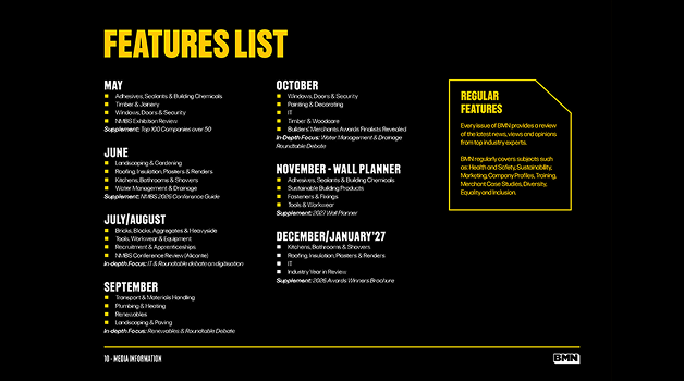 BMN Features List