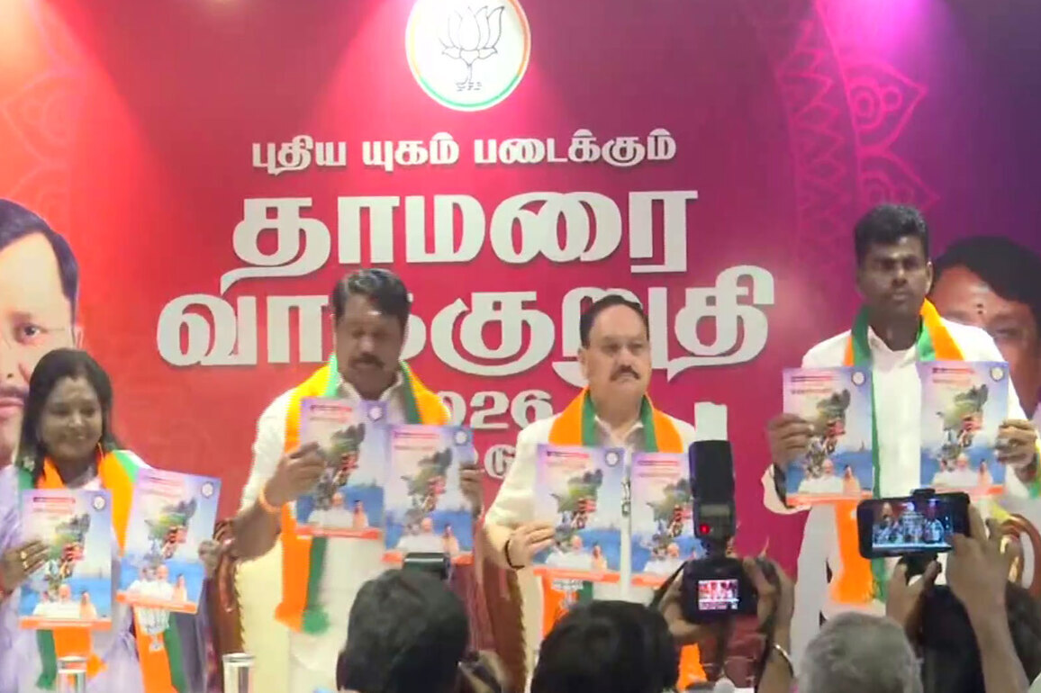 Rs 2000 to women heads of family, 3 free LPG cylinders: BJP releases manifesto for Tamil Nadu polls
