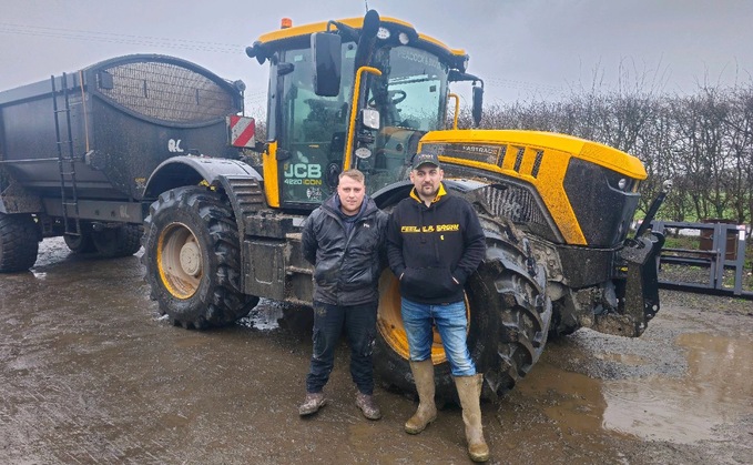 Taron Lee and James Caswell, along with 12 other drivers, are taking on tractor run round the UK to raise funds for mental health