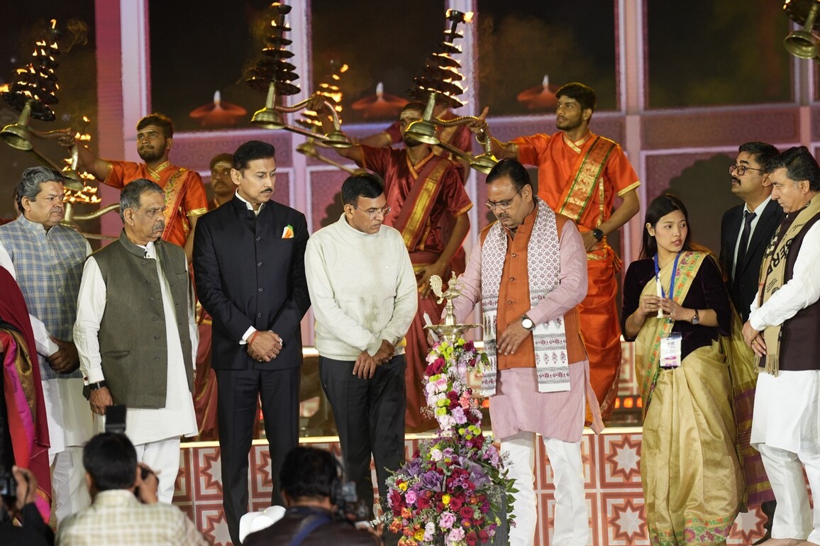 At Khelo India University Games 2025 opening, Sports Minister Mansukh Mandaviya hails athletes as "the hope of 1.4 Billion Indians"