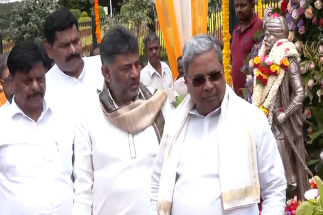 K'taka: DK Shivakumar pays tribute to Kempegowda, plans memorial on birth anniversary