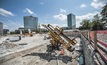  Bauer is constructing a 6,000m² single-anchored, mixed-in-place cut-off wall with a thickness of 550mm and embedded double U king piles up to a depth of 17m at a project in Munich