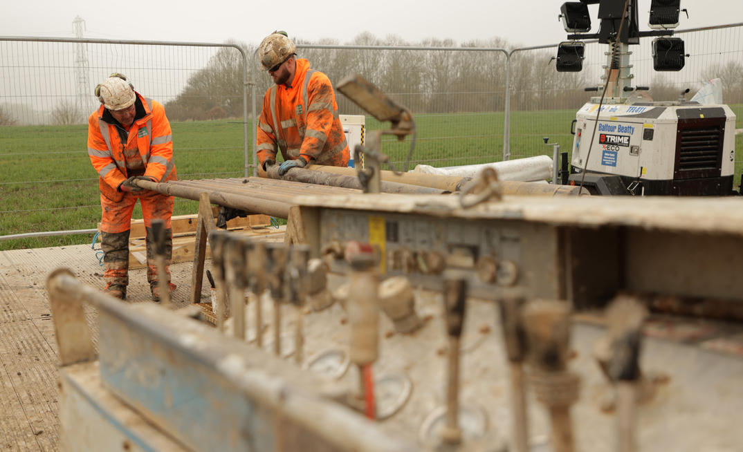 Ground investigation borehole drilling, Green Lane site, Orsett 1