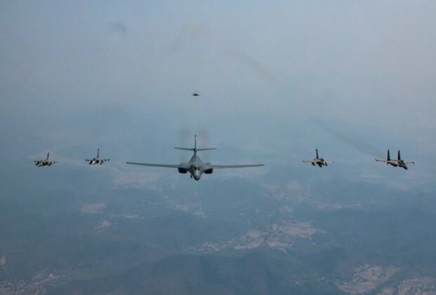 US Air Force's Rockwell B1 Lancer participates in Exercise Cope India 2023