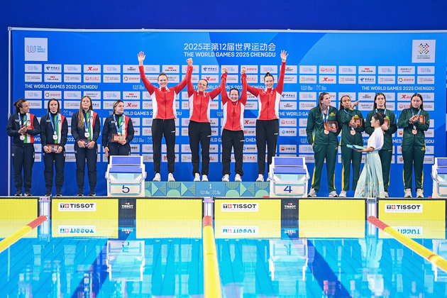 (SP)CHINA-CHENGDU-THE WORLD GAMES 2025-LIFE SAVING-WOMEN'S 4X50M POOL LIFE SAVER(CN)