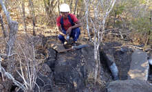  Outcropping mineralisation at Razafty Northwest 
