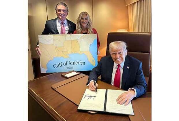 US Interior Secy Doug Burgum congratulates Trump on signing proclamation renaming Gulf of Mexico