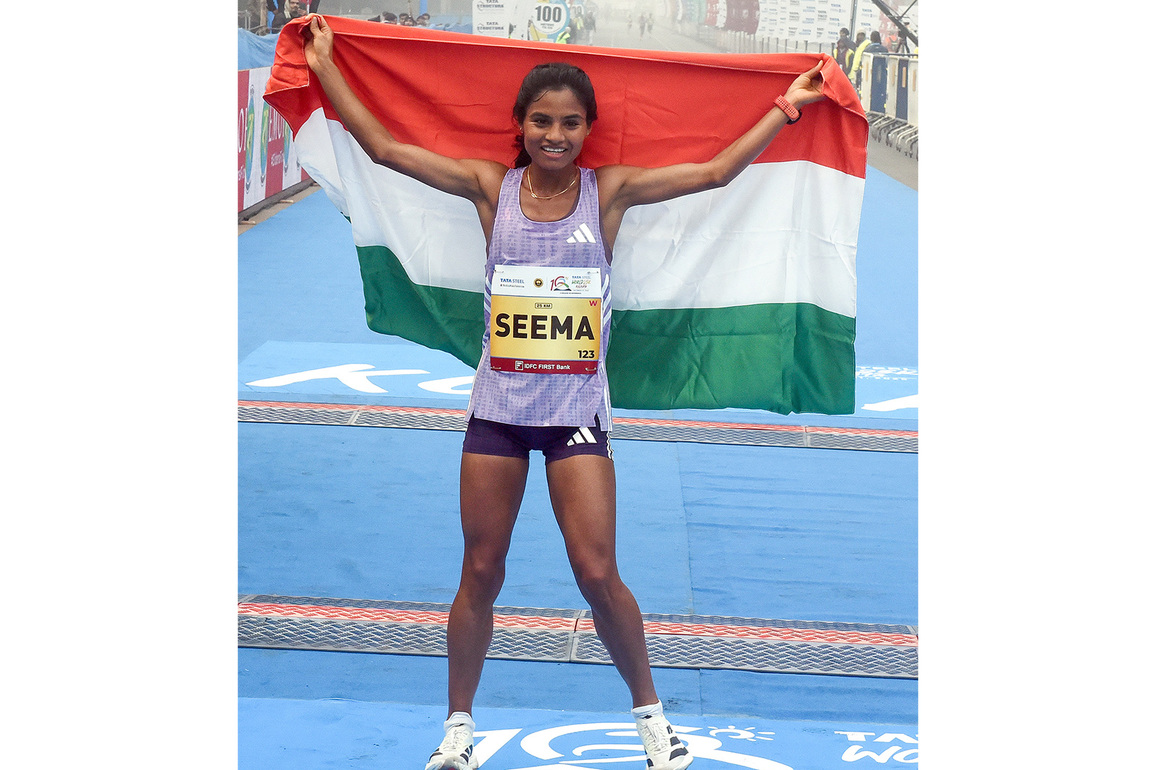 Himachal Pradesh CM congratulates Seema for historic Gold at World 25K Kolkata