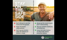  Farm Safety Week has started with the key message of "Stay on the Safe Side". Image courtesy Farmsafe Australia.