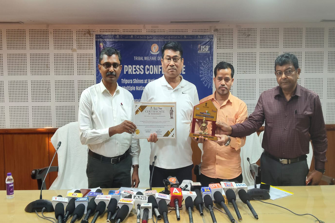 Tripura bags three prestigious National Awards for Excellence in Tribal Welfare Initiatives