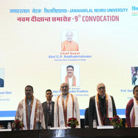 Vice President Radhakrishnan addresses 9th convocation of Jawaharlal Nehru University; calls upon youth to uphold intellectual integrity and nation-building