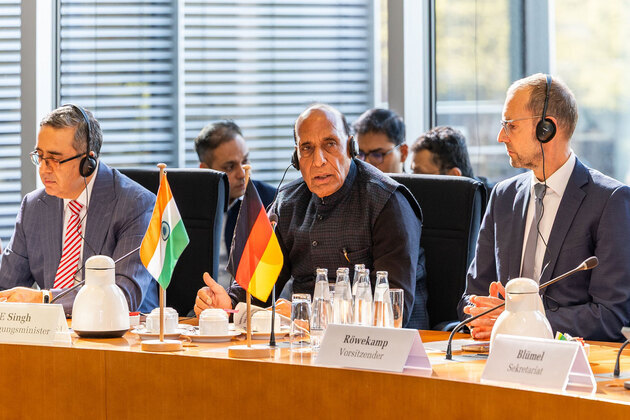 Defence Minister Rajnath Singh calls for enhanced India-Germany defence industrial partnerships in Berlin
