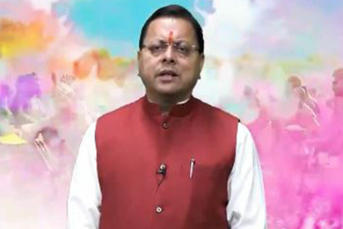 "Let's celebrate Holi by pledging environmental protection, water conservation": CM Dhami