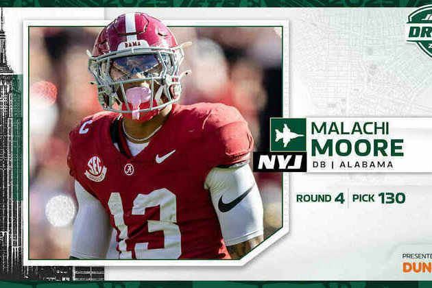 Jets Trade Back Into Round 4 and Select Alabama Safety Malachi Moore