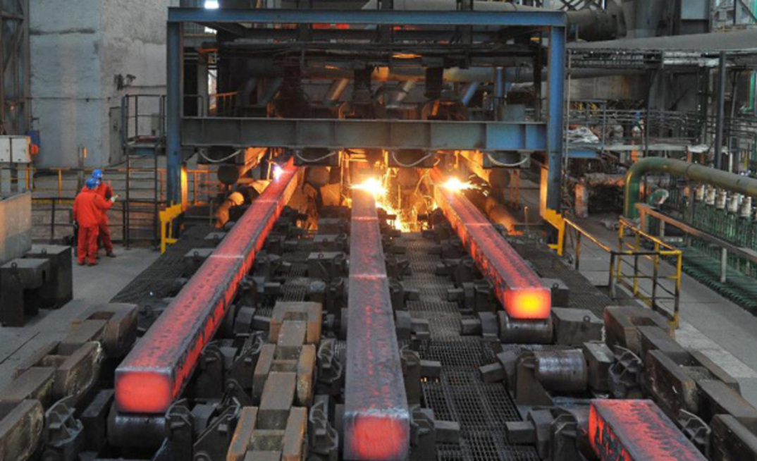 Produção de aço na China siderúrgica