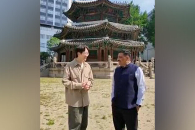 "Different and special": JDU MP Sanjay Kumar Jha meets 'Korean Bihari' YouTuber Yechan C Lee in Seoul