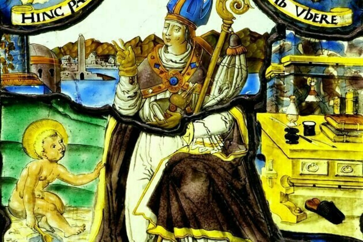 What Pope Leo XIV's coat of arms and motto reveal about his dedication to the ideals of St. Augustine - an art historian explains
