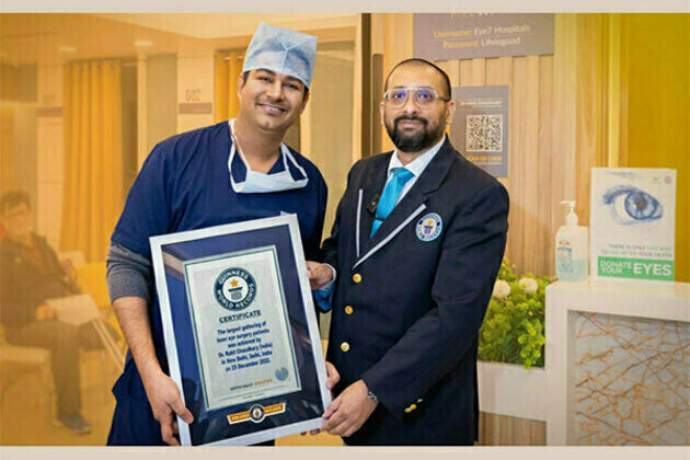 Delhi Eye Doctor sets a Guinness World Record: 250 Contoura Vision Laser eye patients in one day