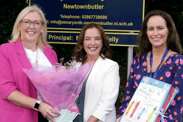 Newtownbutler primary school say goodbye to vice-principal