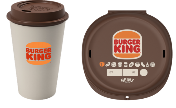 The new packaging will be professionally cleaned prior to re-use. Credit: Burger King
