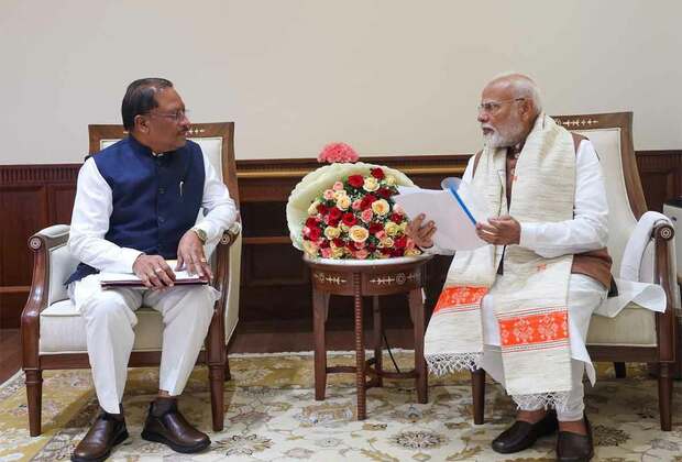 Chhattisgarh CM Vishnu Dev Sai meets Prime Minister Narendra Modi in New Delhi