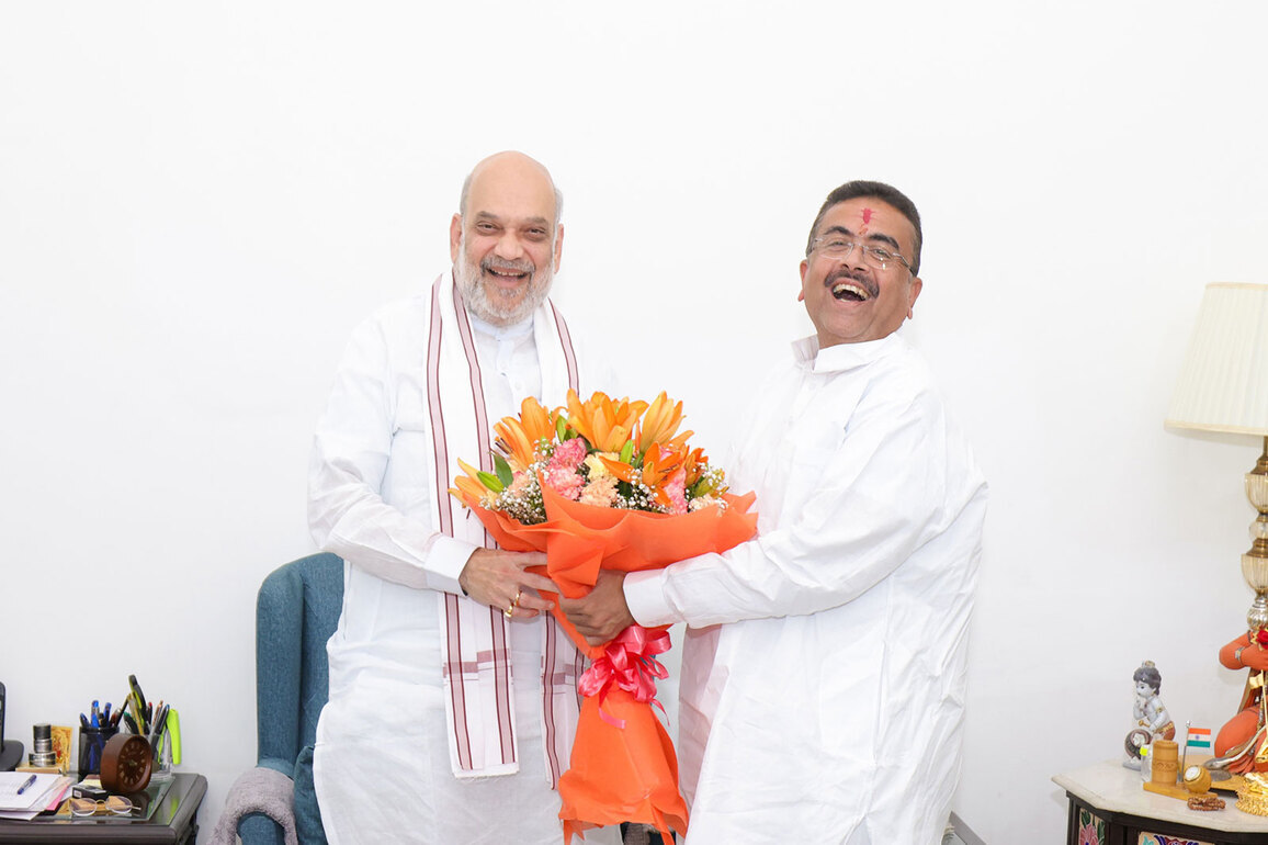 Amit Shah meets West Bengal CM Suvendu Adhikari, extends best wishes for new role