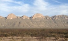 The mountain ridges surrounding Consolidated Zinc's Plomosas mine in Mexico