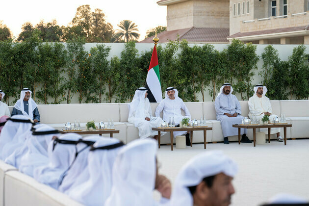 Hazza bin Zayed receives well-wishers for holy month of Ramadan