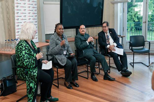 Union Health Minister J P Nadda Addresses stop TB Partnership Side-Event on "Ministerial Perspectives on Lung Health Screening" on the Sidelines of the 79th World Health Assembly in Geneva