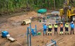 Ivanhoe Mines’ exploration team with a diamond drill rig in the Western Foreland. Source: Ivanhoe Mines