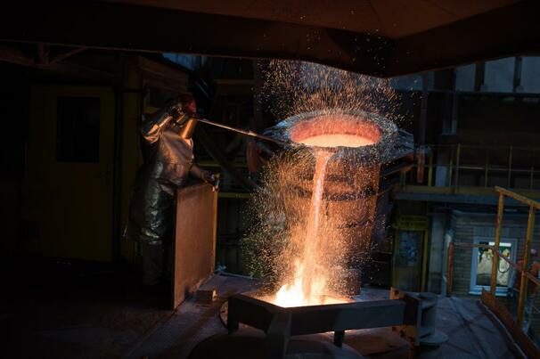 Copper smelting activity has fallen