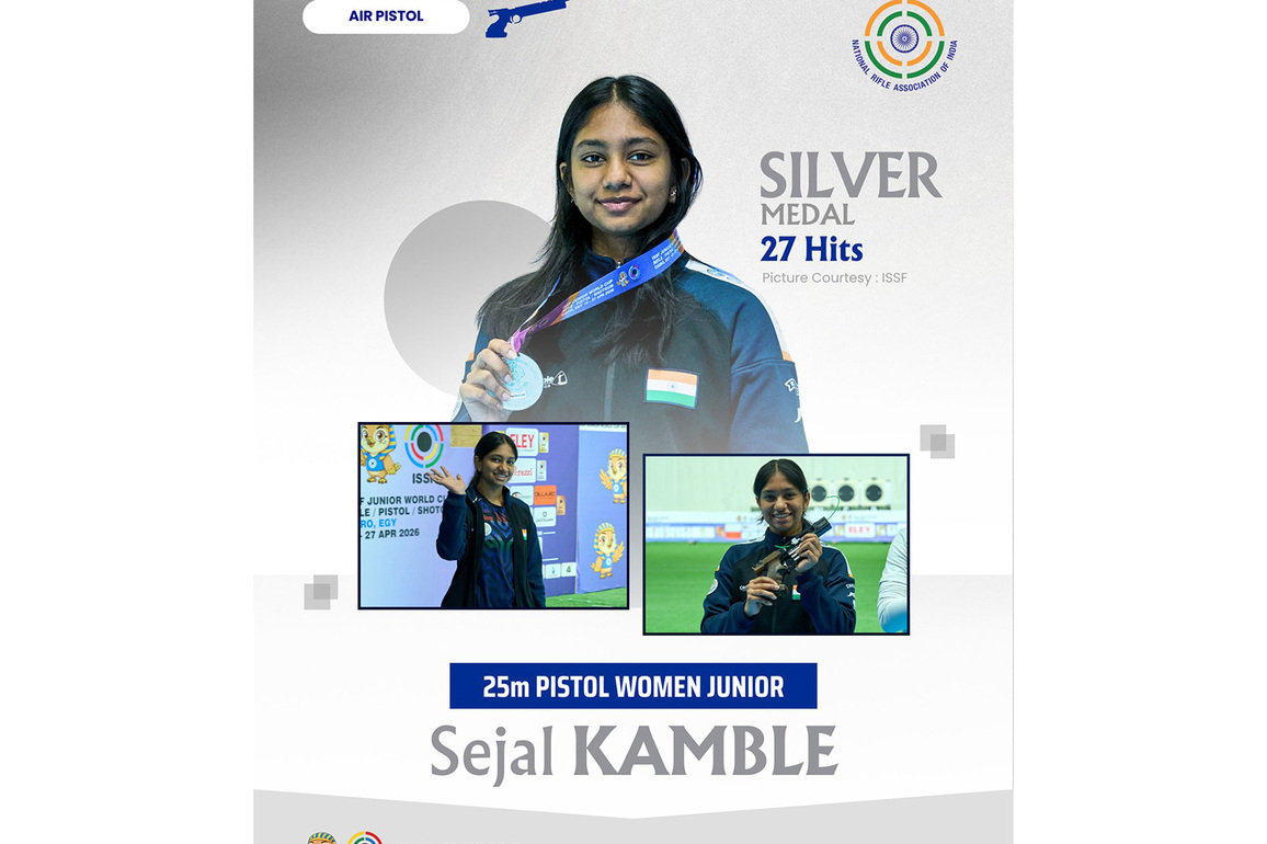 India's Shooting surge continues with four more medals at ISSF Junior World Cup in Cairo