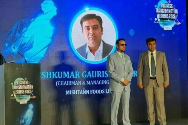Mishtann Foods Ltd Felicitated as Economic Times Business Transformation Icon 2022