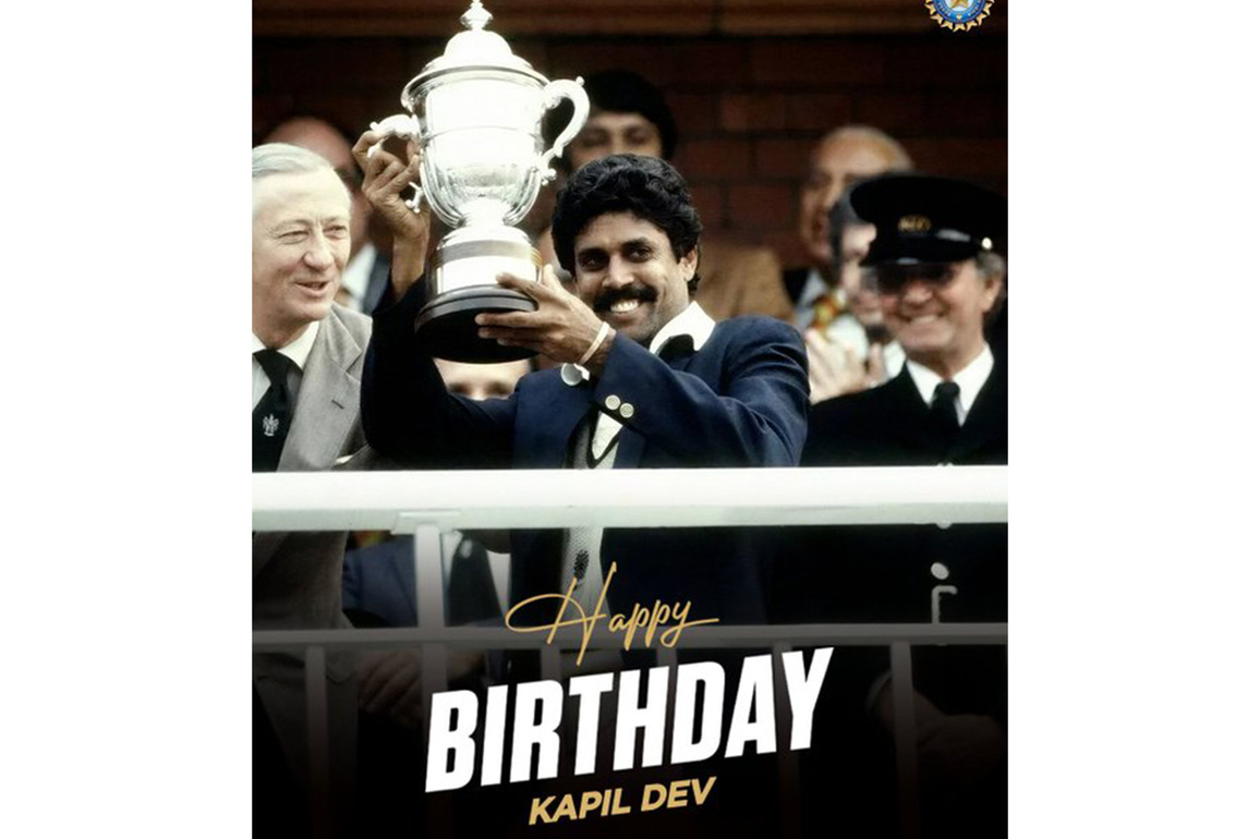BCCI wishes 1983 World Cup-winning captain Kapil Dev on his 67th birthday