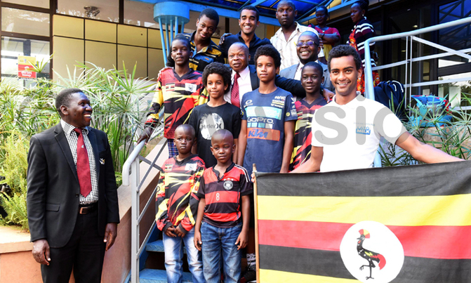 Uganda's motocross team to Botswana flagged off Uganda's motocross team to Botswana flagged off