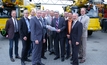 Manitowoc staff celebrate the announcement of the new product verification centre in Wilhelmshaven.