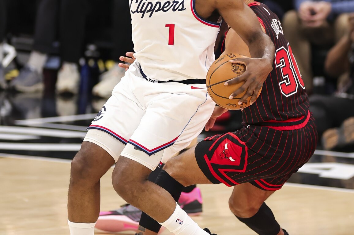 (SP)U.S.-CHICAGO-BASKETBALL-NBA-BULLS VS CLIPPERS