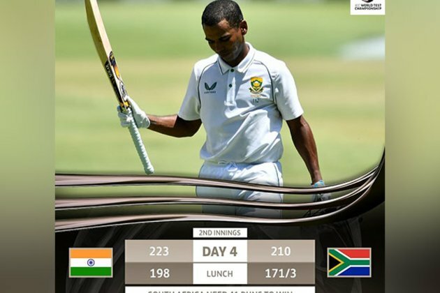 SA vs Ind: Hosts need 41 runs to win 3rd Test (Lunch, Day 4)
