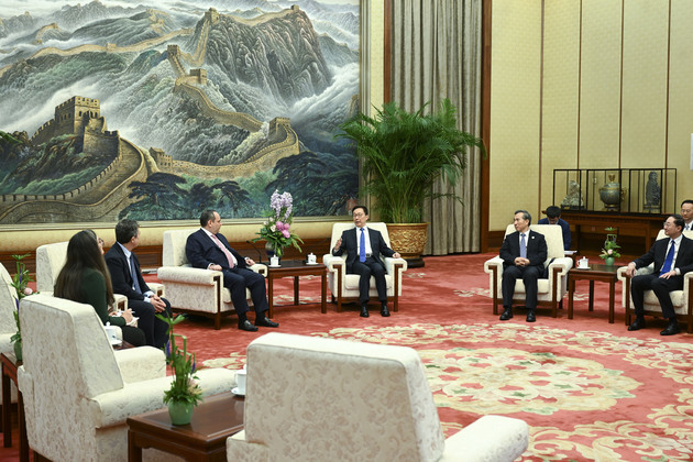 CHINA-BEIJING-HAN ZHENG-BIE SECRETARY GENERAL-MEETING (CN)