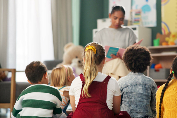 School children in class