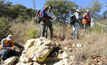 Tony Rovira with Azure’s Mexican geologists on Cerro San Simon