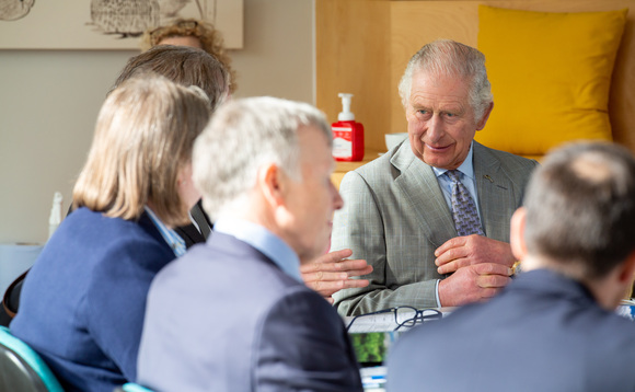 HRH The Prince of Wales and the Blue Recovery Leaders Group at WWT Slimbridge (Credit: WWT)