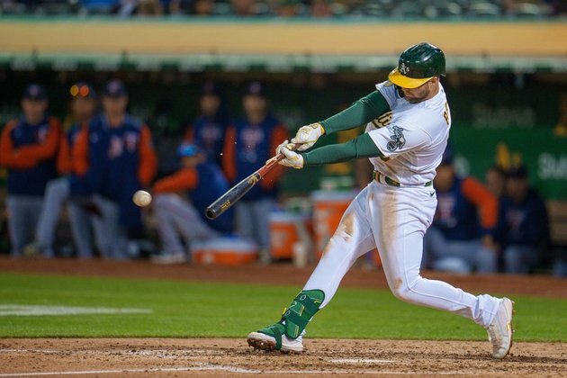 Athletics' offense on rise entering series vs. Rangers