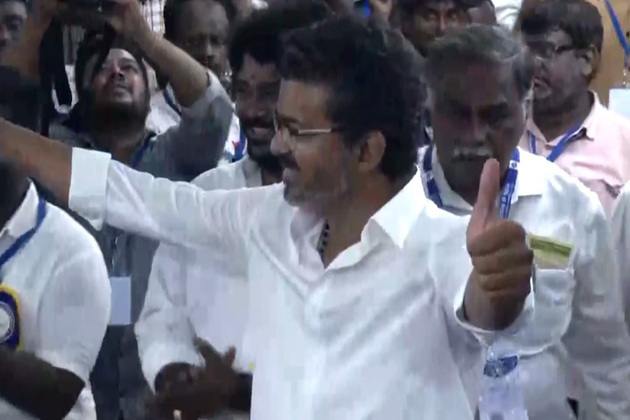 Tamil Nadu polls: TVK chief Vijay sweeps Perambur with over 53 thousand votes; leads in Trichy East also