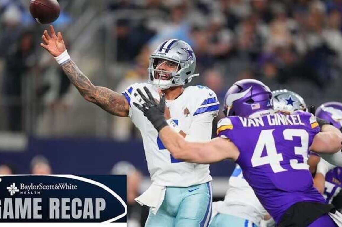 Game Recap: Cowboys lose to Vikings, 34-26