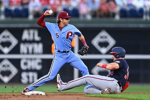 Phillies top Nationals in rain-shortened contest